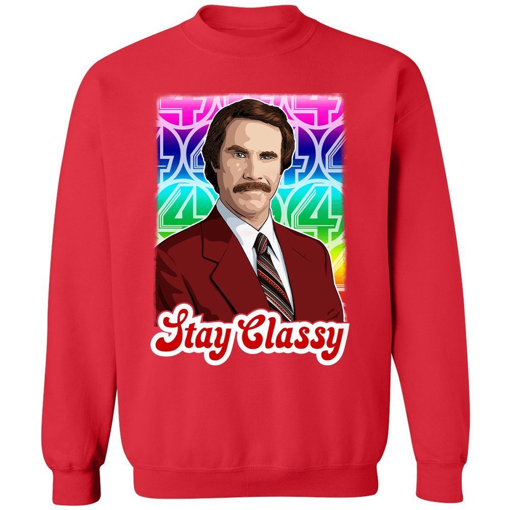 Classic Unisex Sweatshirt - 81ZPFNSV - Red - 5