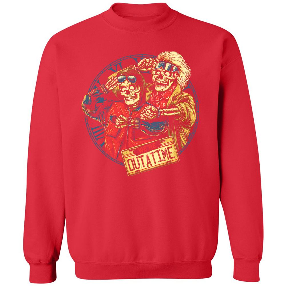 Classic Unisex Sweatshirt - B4HX1HPK - Red - 5