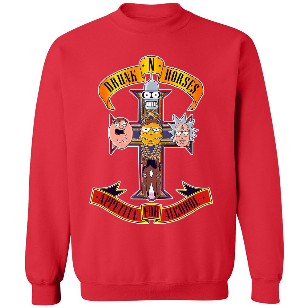 Classic Unisex Sweatshirt - GK67TS2W - Red - 5