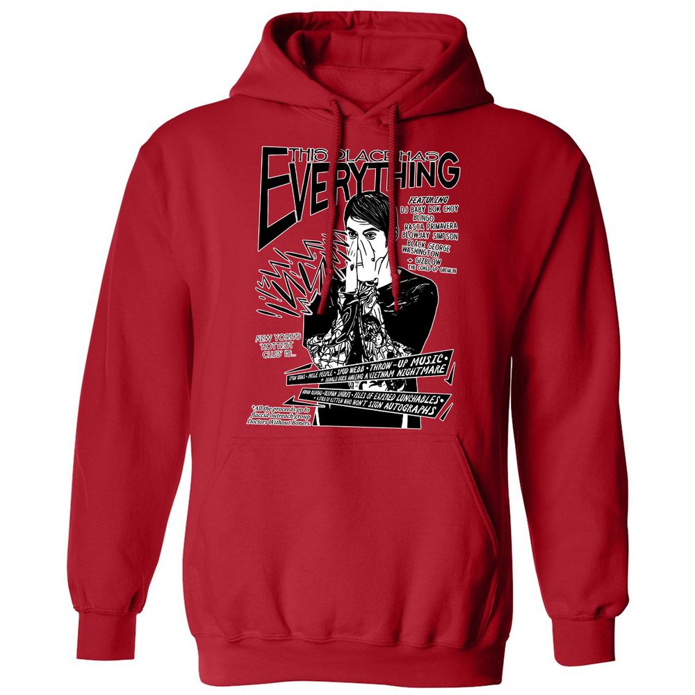 Classic Unisex Hoodie - S8LHV5FK - Red - 5
