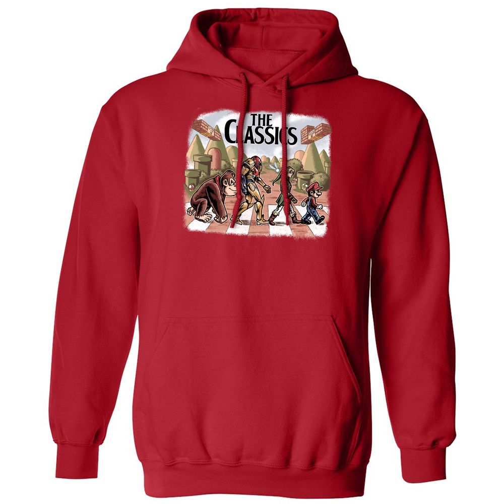 Classic Unisex Hoodie - P1G65DSD - Red - 5