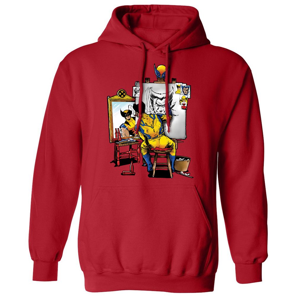 Classic Unisex Hoodie - 2Q436JVQ - Red - 5