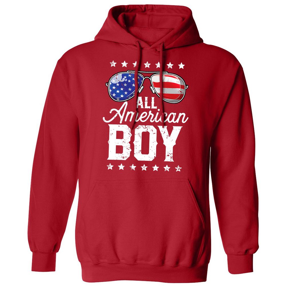 Classic Unisex Hoodie - 7YL5B5E4 - Red - 5