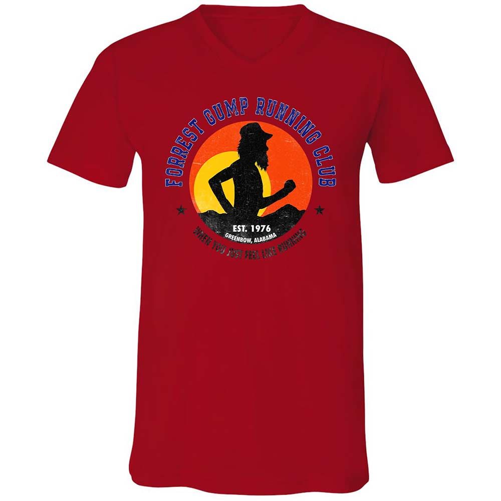 Unisex V-Neck T-Shirt - 5VK5WPBD - Red - 5