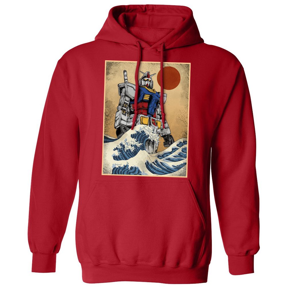 Classic Unisex Hoodie - H6FG9A3C - Red - 5