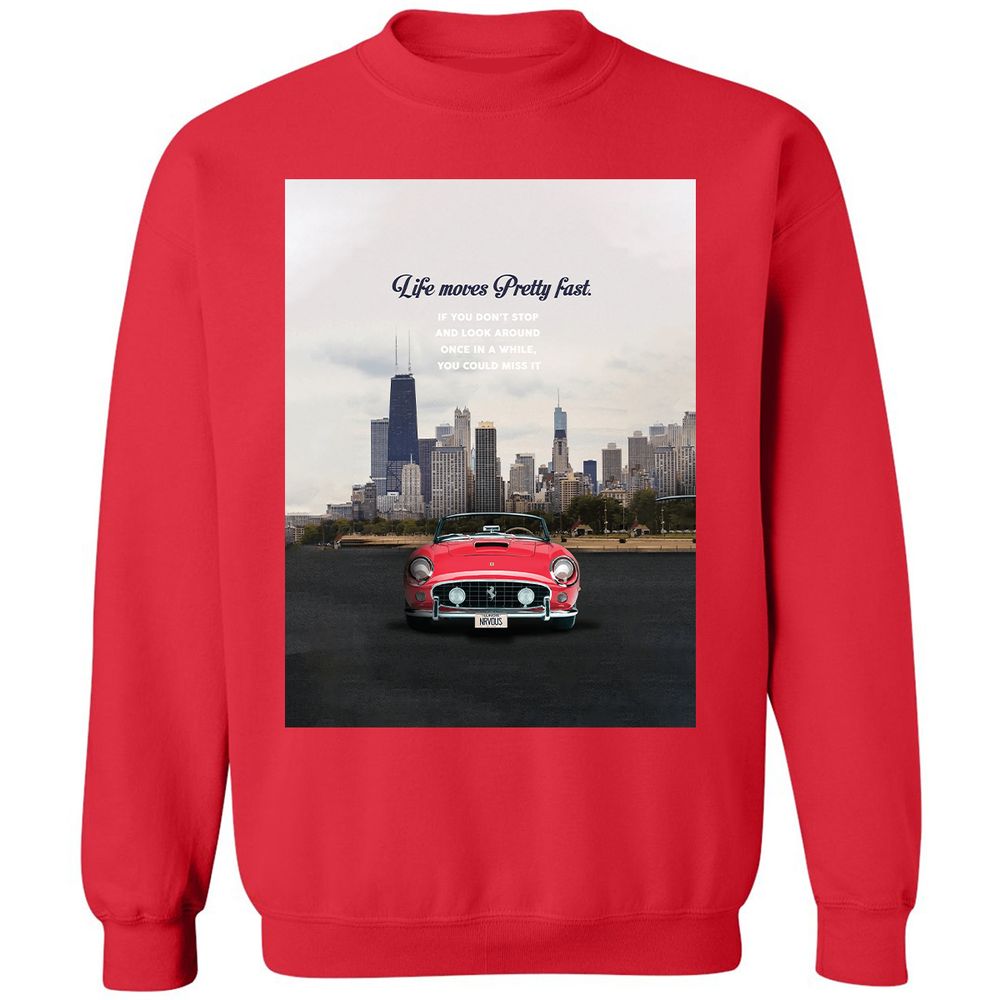 Classic Unisex Sweatshirt - C4GW81LN - Red - 5