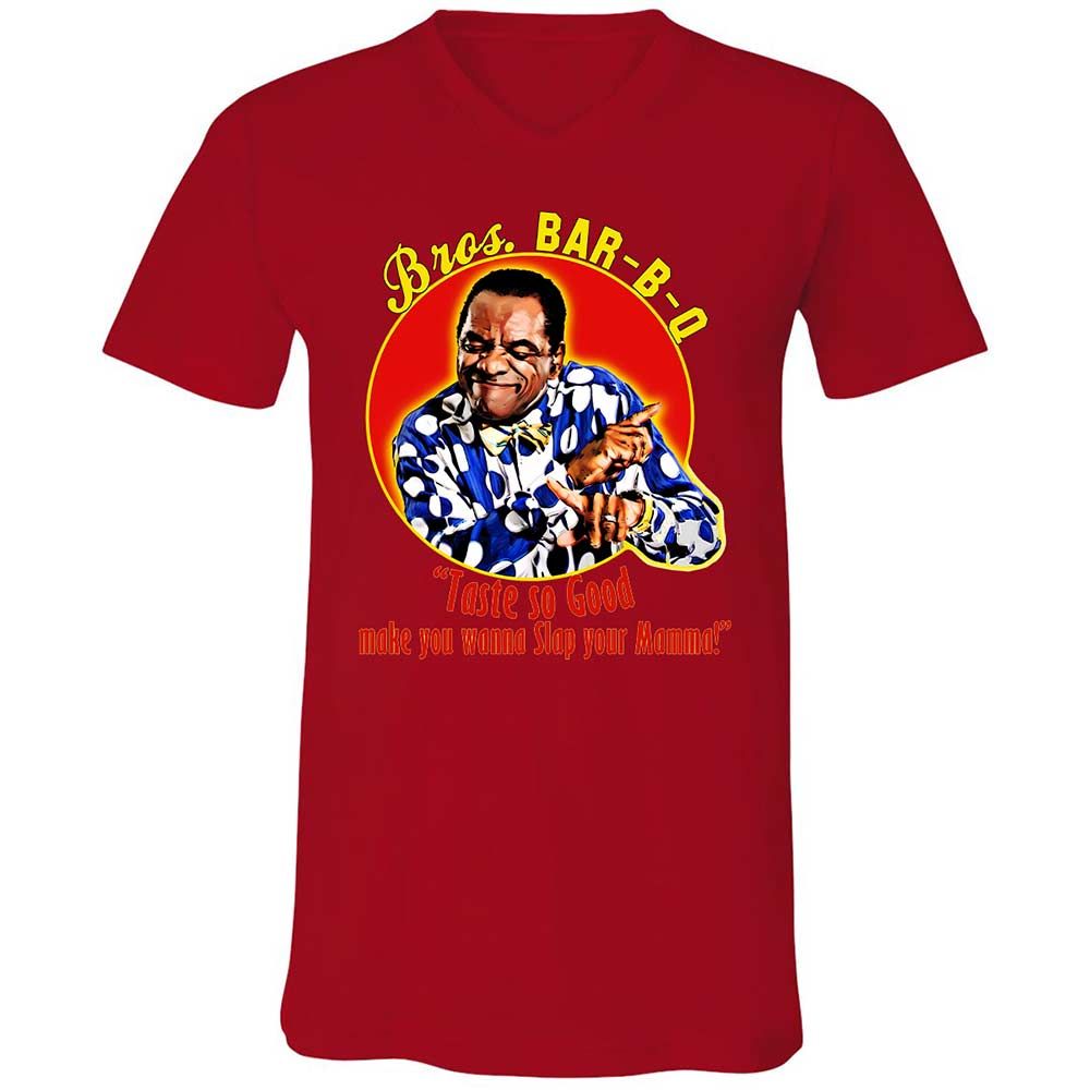 Unisex V-Neck T-Shirt - 7CPYE1EF - Red - 5