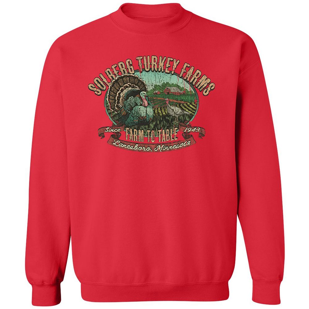 Vintage Turkey Farm Thanksgiving - Red - 5