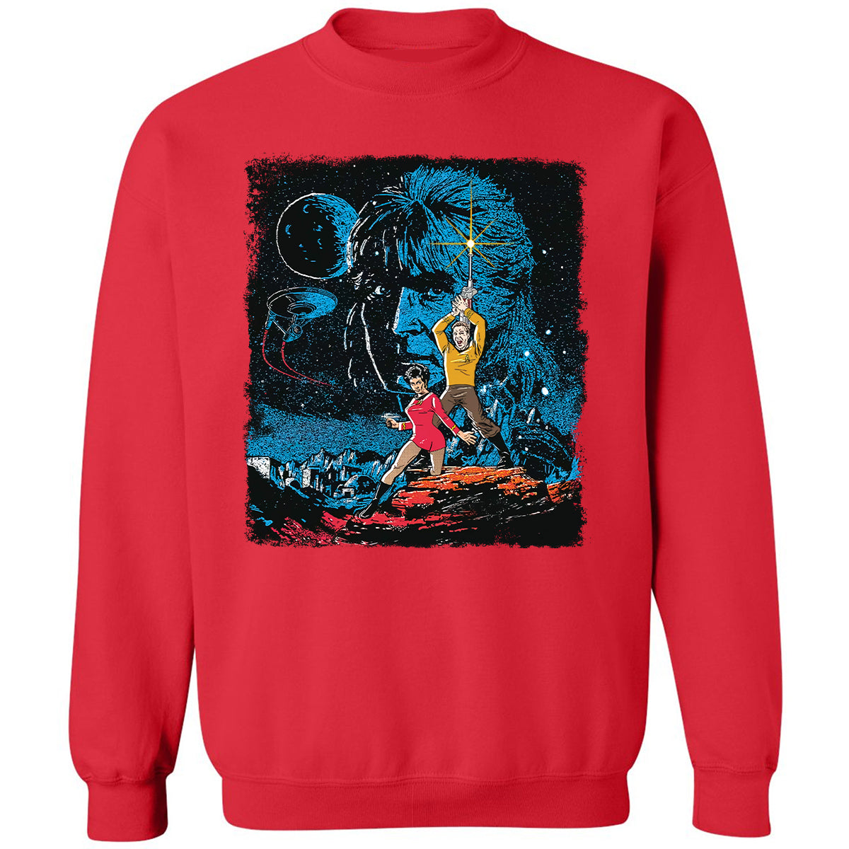 Classic Unisex Sweatshirt - Q7WSVKFQ - Red - 5