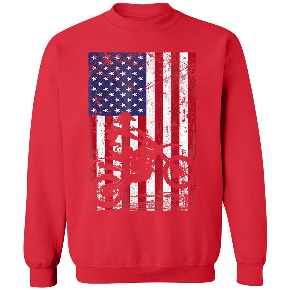 Classic Unisex Sweatshirt - LAE7QP2X - Red - 5