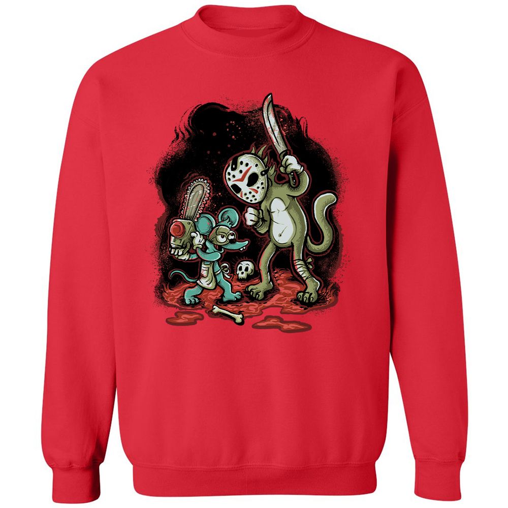 Classic Unisex Sweatshirt - 8VDV3HYS - Red - 5