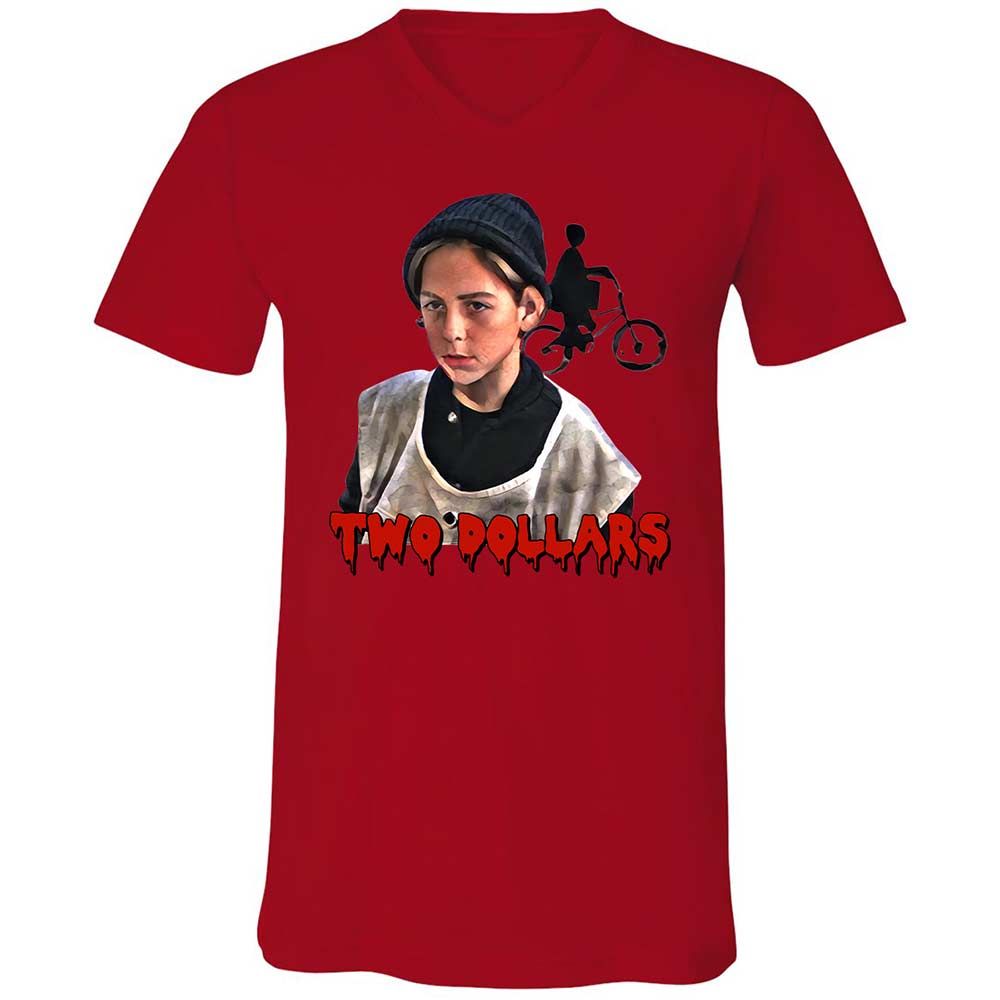 Unisex V-Neck T-Shirt - Z2UPECGS - Red - 5