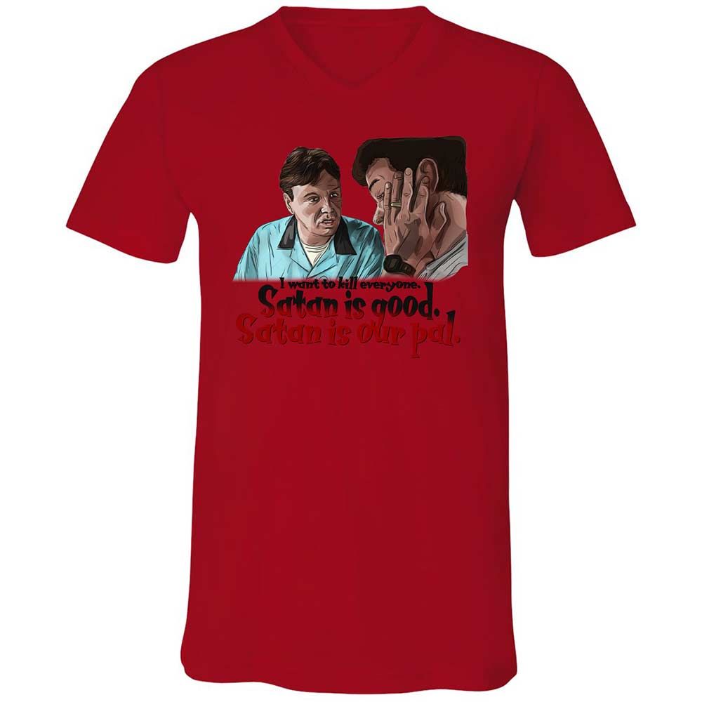 Unisex V-Neck T-Shirt - NB94S4HM - Red - 5