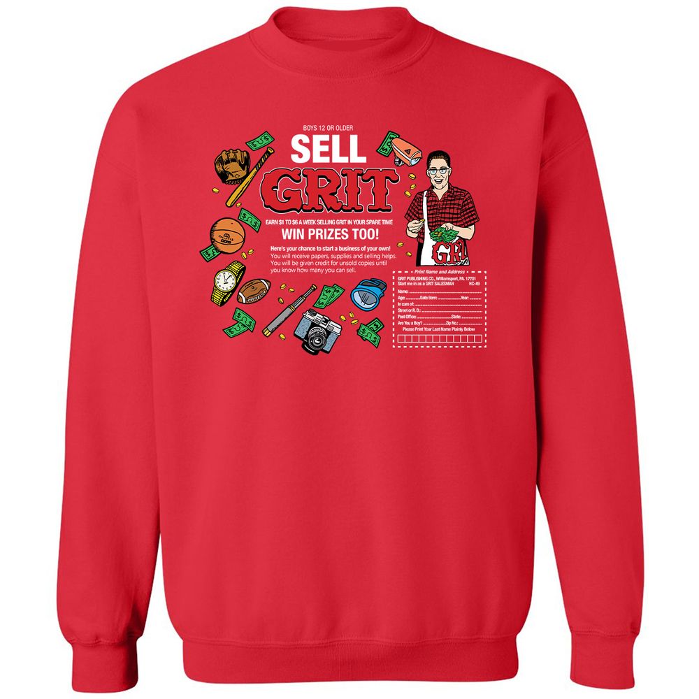 Classic Unisex Sweatshirt - 18ZCA36X - Red - 5