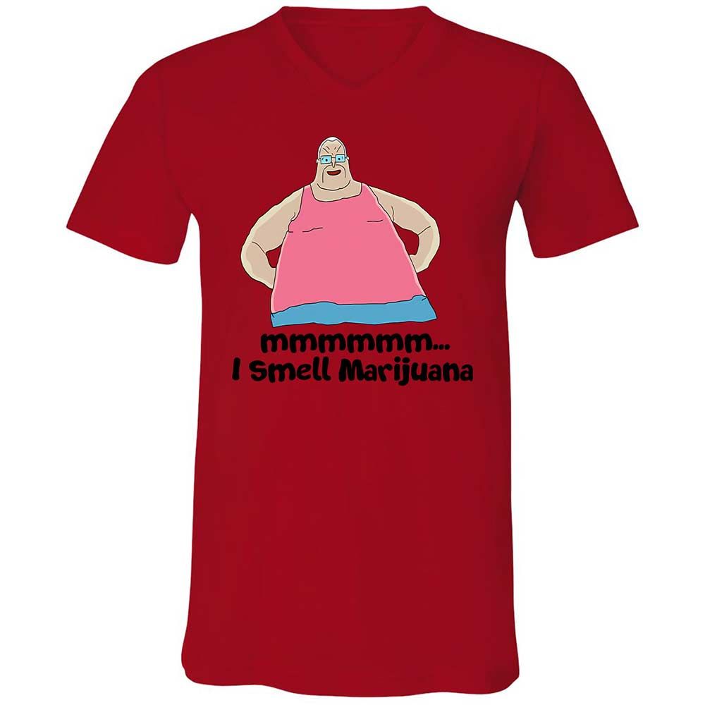 Unisex V-Neck T-Shirt - D3FQMEXJ - Red - 5