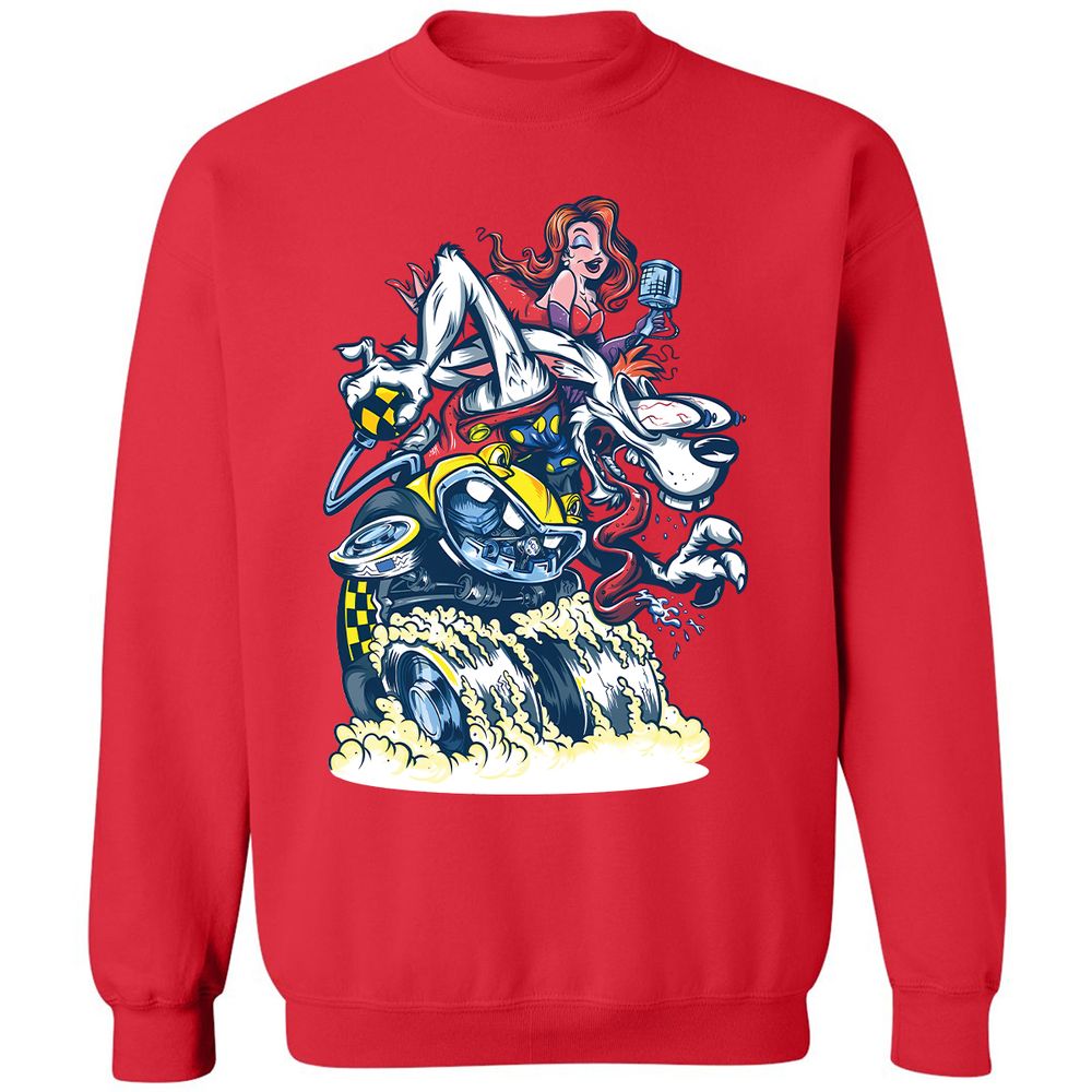 Classic Unisex Sweatshirt - LBFPJJ1R - Red - 5