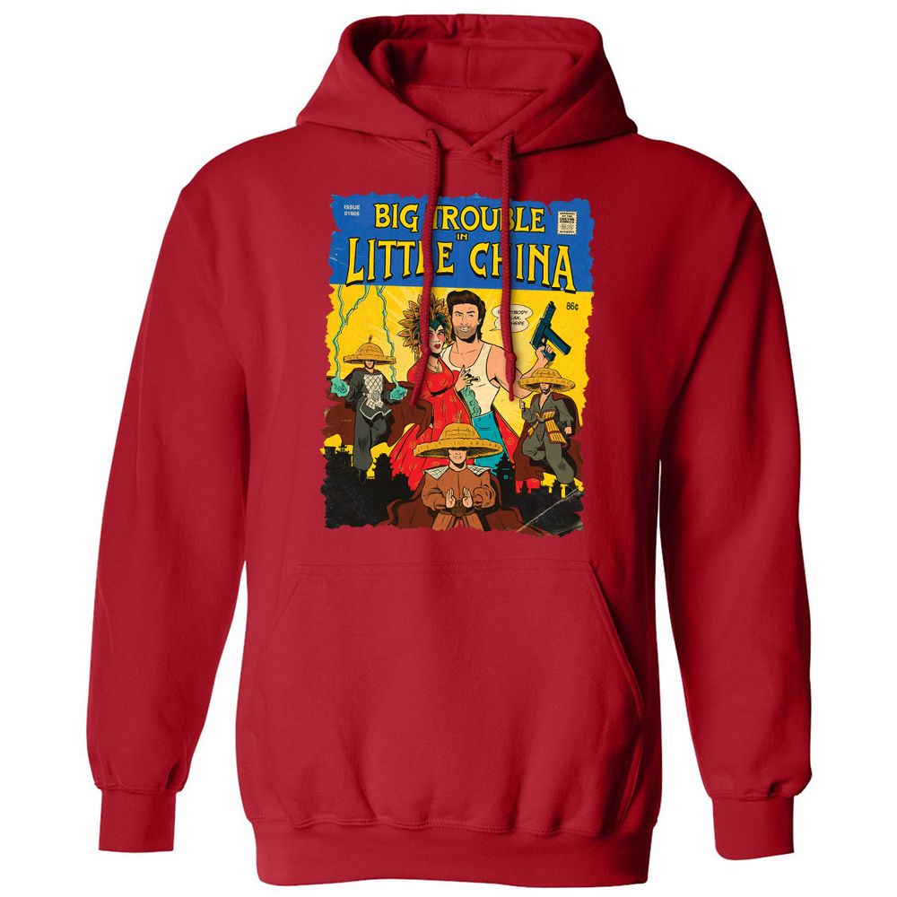 Classic Unisex Hoodie - QN6JZKCU - Red - 5