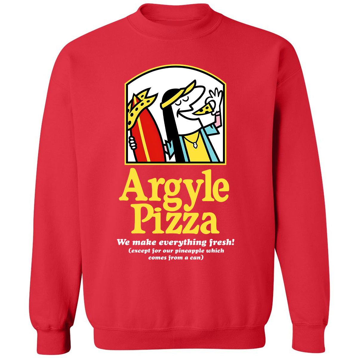 Classic Unisex Sweatshirt - DY5SFYZU - Red - 5