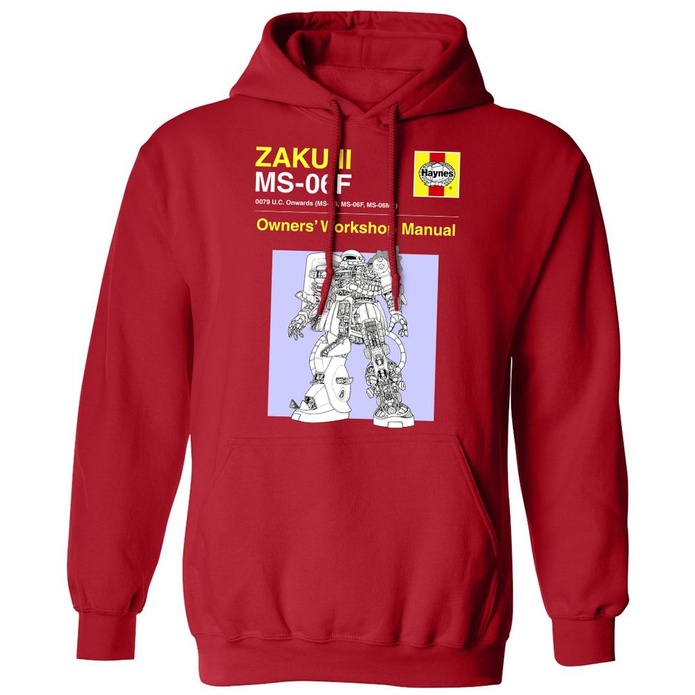 Classic Unisex Hoodie - ZQE46RCY - Red - 5