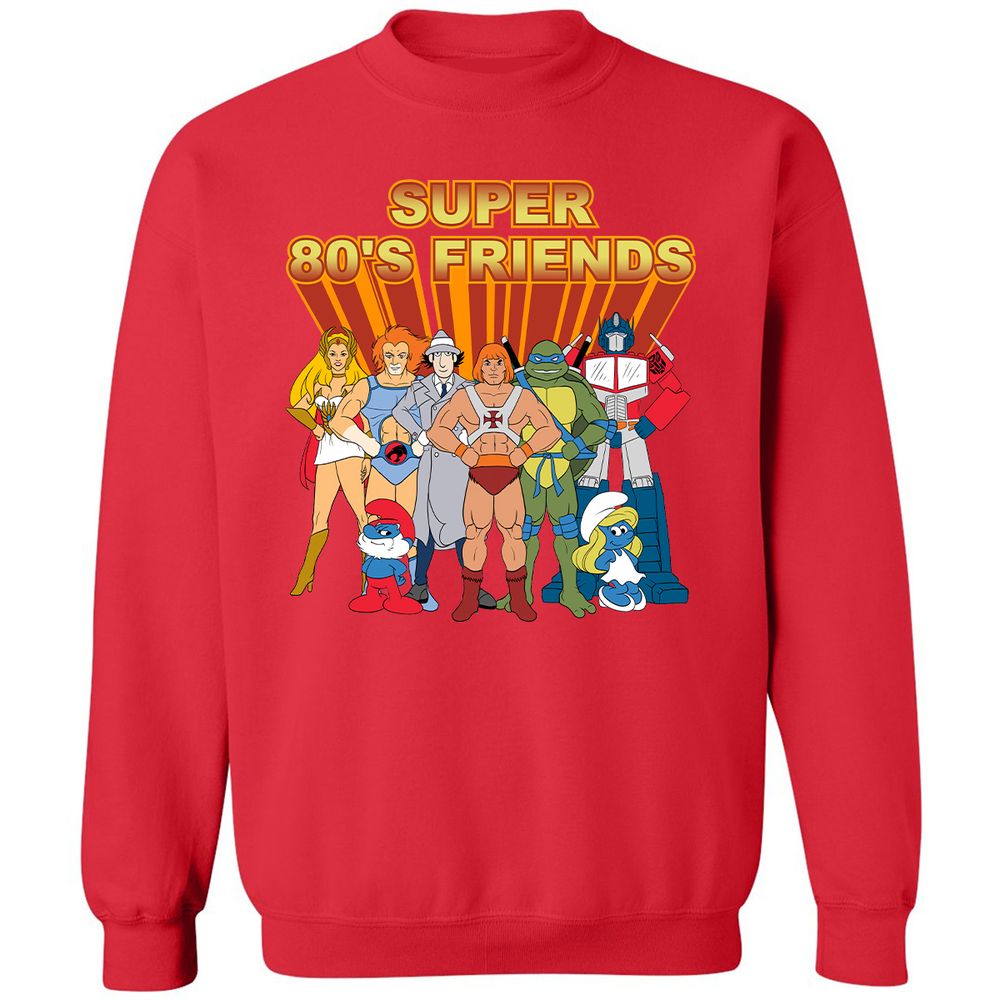 Classic Unisex Sweatshirt - NL9ZXZ9N - Red - 5