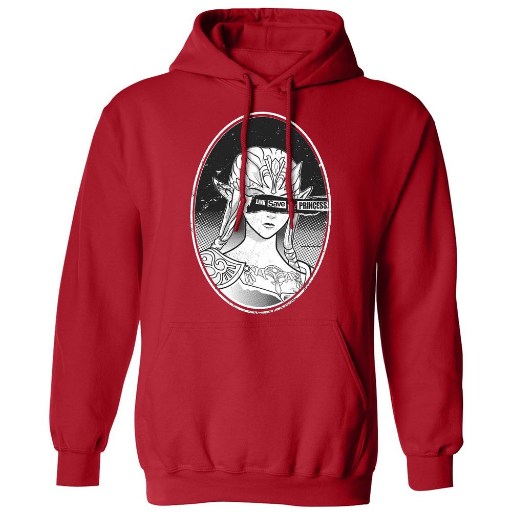 Classic Unisex Hoodie - CLVH5JKL - Red - 5