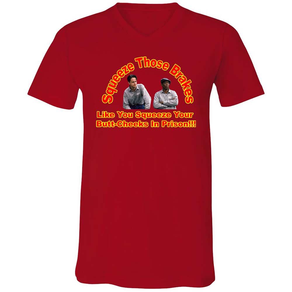 Unisex V-Neck T-Shirt - VT98WLFR - Red - 5