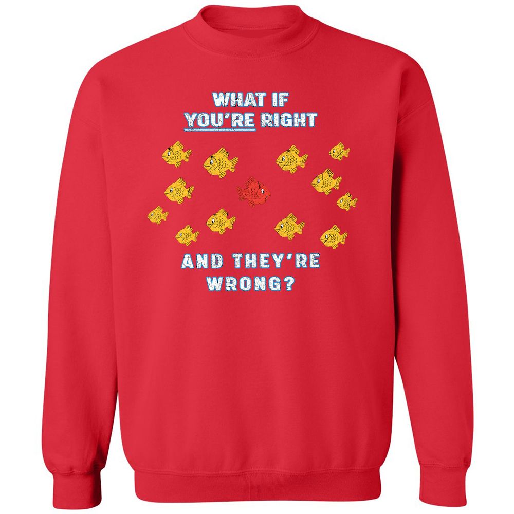 Classic Unisex Sweatshirt - BQNCJ7ZA - Red - 5