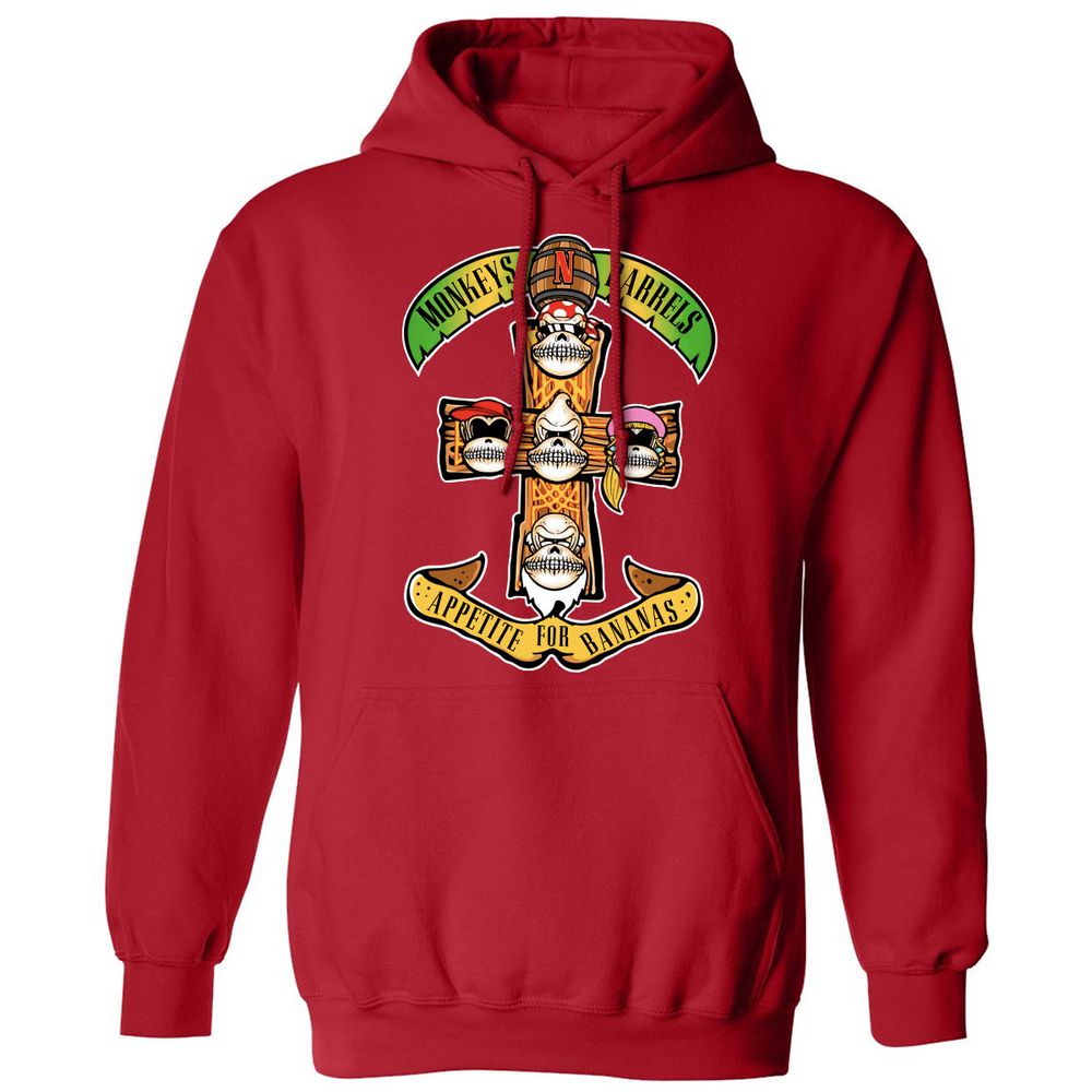 Classic Unisex Hoodie - NGX4TD6Q - Red - 5
