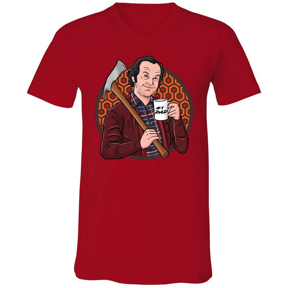 Unisex V-Neck T-Shirt - 2KUF5HJ1 - Red - 5