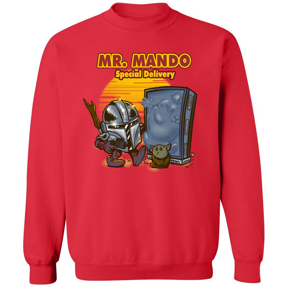Classic Unisex Sweatshirt - UM8WQPSK - Red - 5