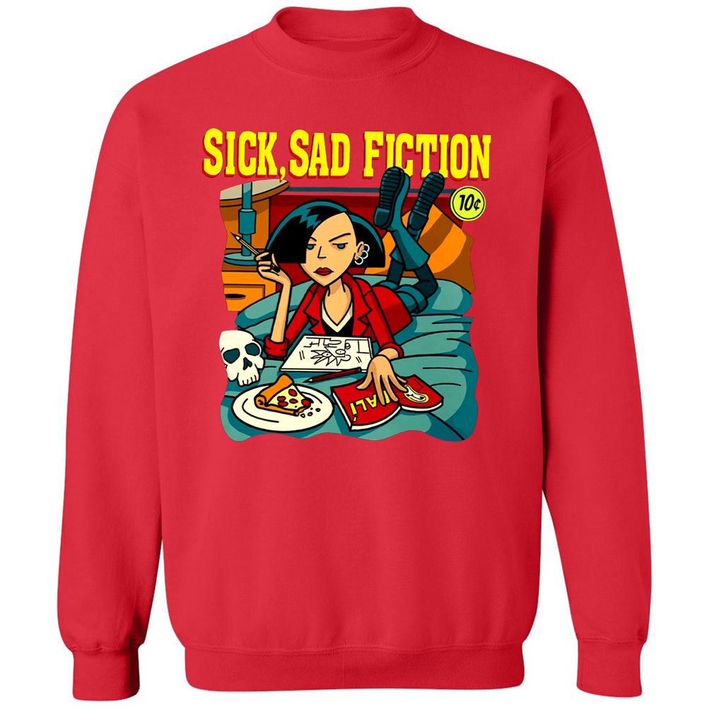 Classic Unisex Sweatshirt - E75WNK7K - Red - 5