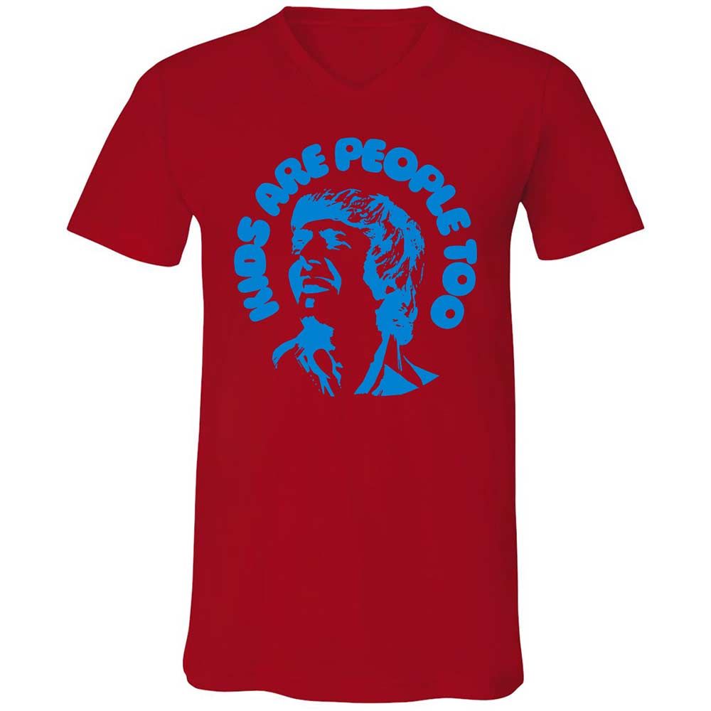 Unisex V-Neck T-Shirt - GEME3SJ5 - Red - 5