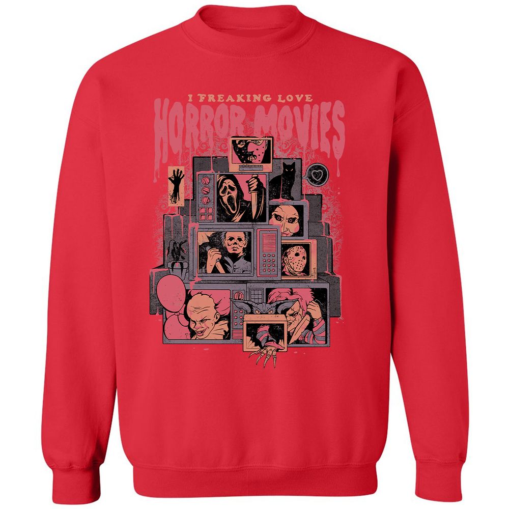 Classic Unisex Sweatshirt - C95R16MQ - Red - 5