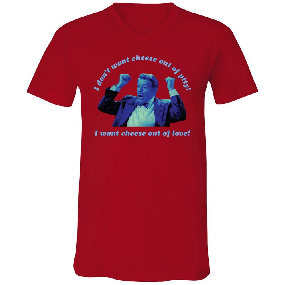 Unisex V-Neck T-Shirt - XZA63KUA - Red - 5
