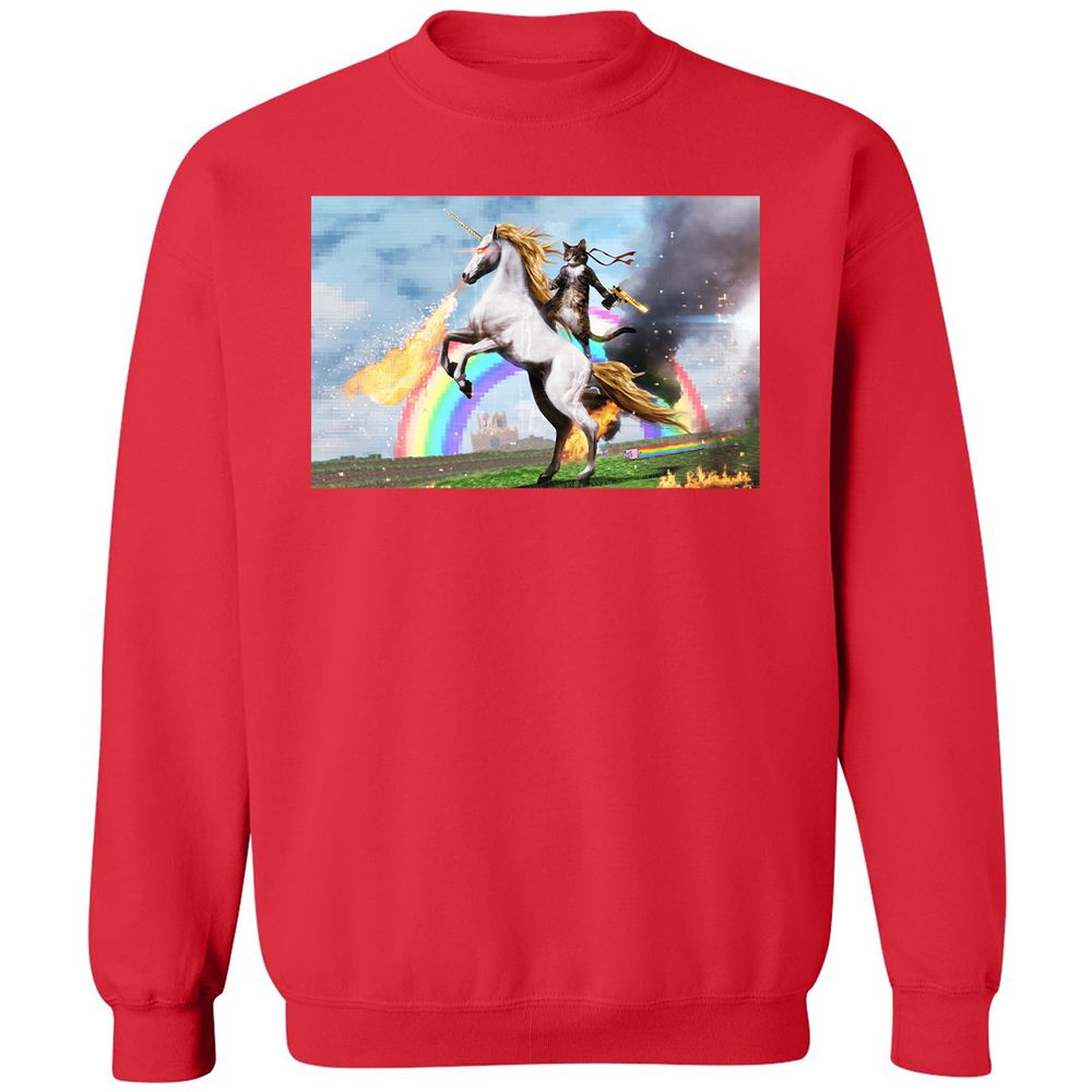Classic Unisex Sweatshirt - ZNJZDQDG - Red - 5