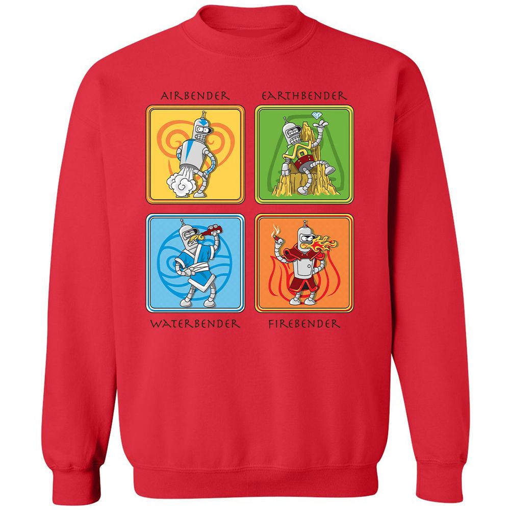 Classic Unisex Sweatshirt - EMV3DF6T - Red - 5