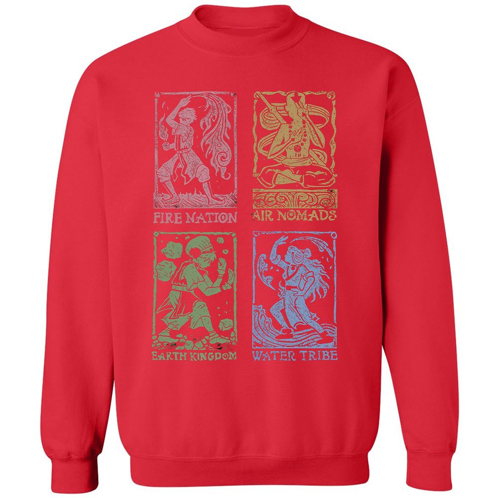 Classic Unisex Sweatshirt - 9FCHMADU - Red - 5