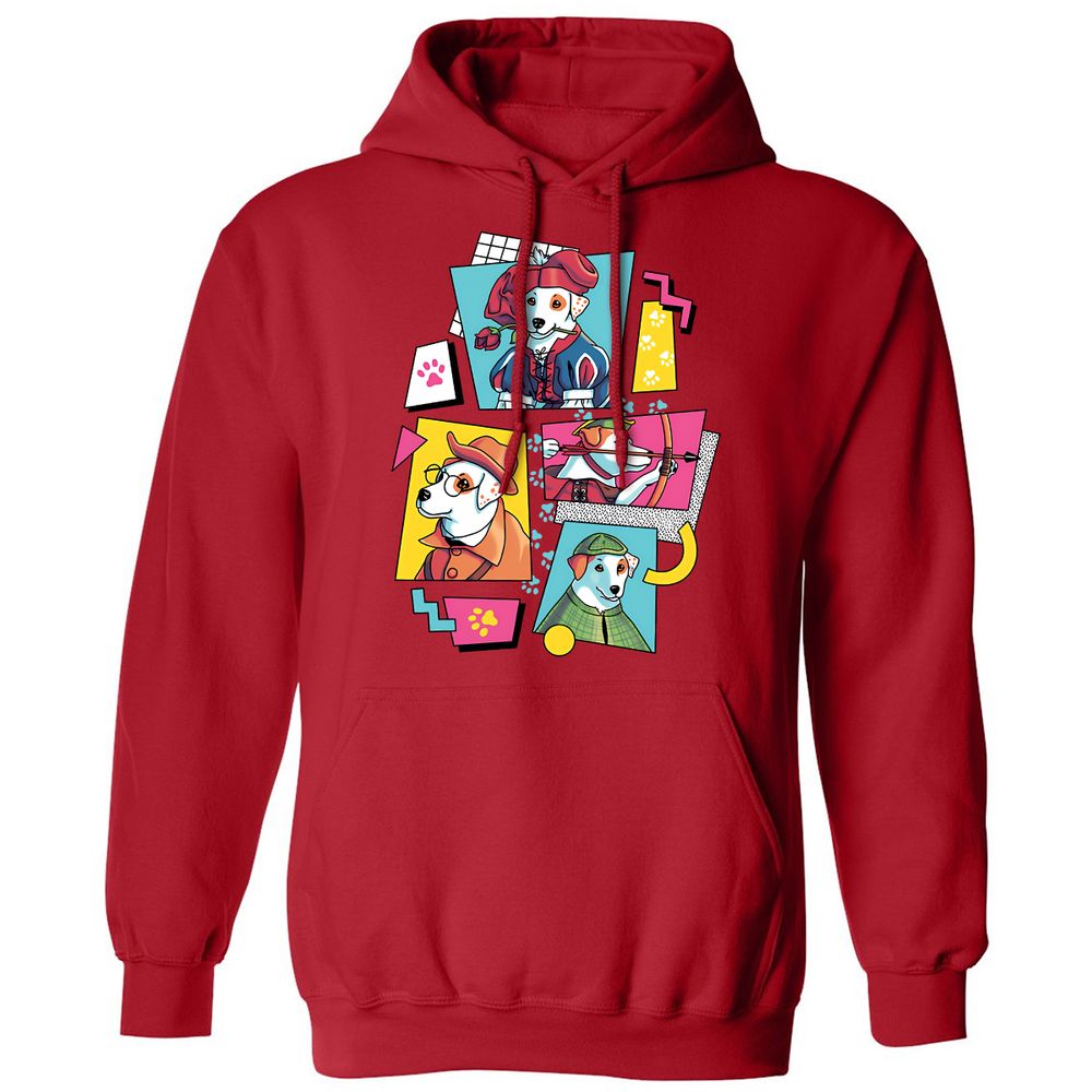 Classic Unisex Hoodie - B2T8281P - Red - 5
