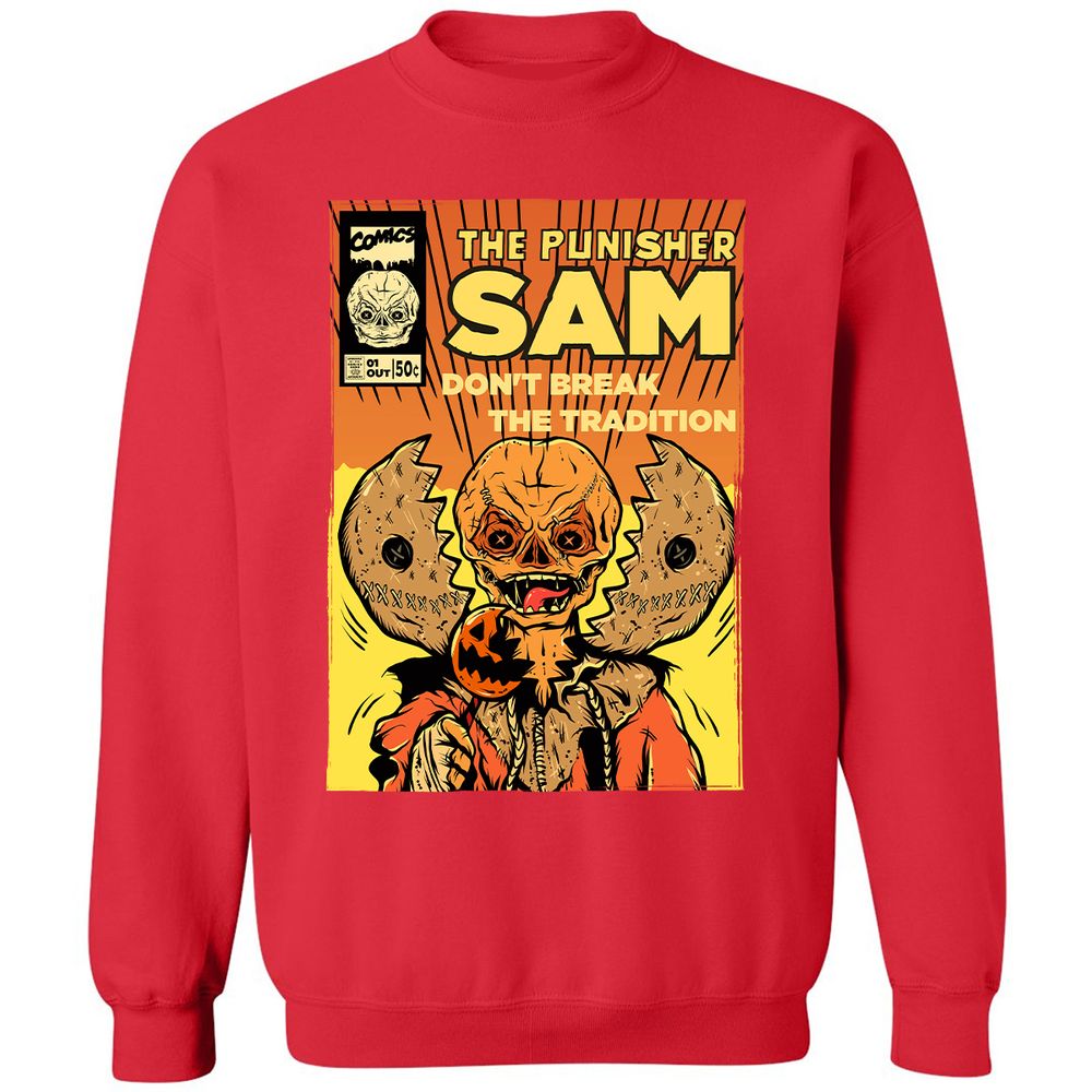 Classic Unisex Sweatshirt - T8L1HQAB - Red - 5