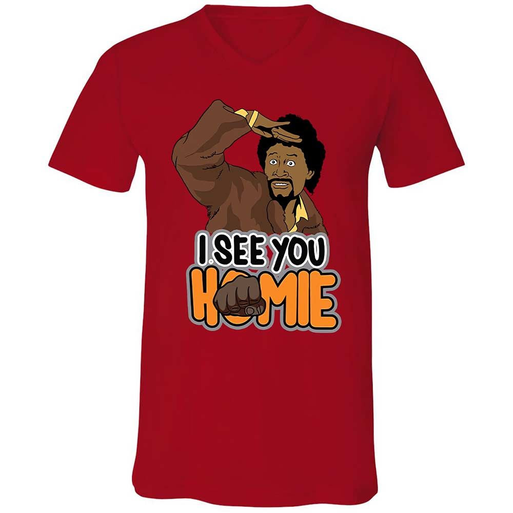 Unisex V-Neck T-Shirt - BWAZ964J - Red - 5