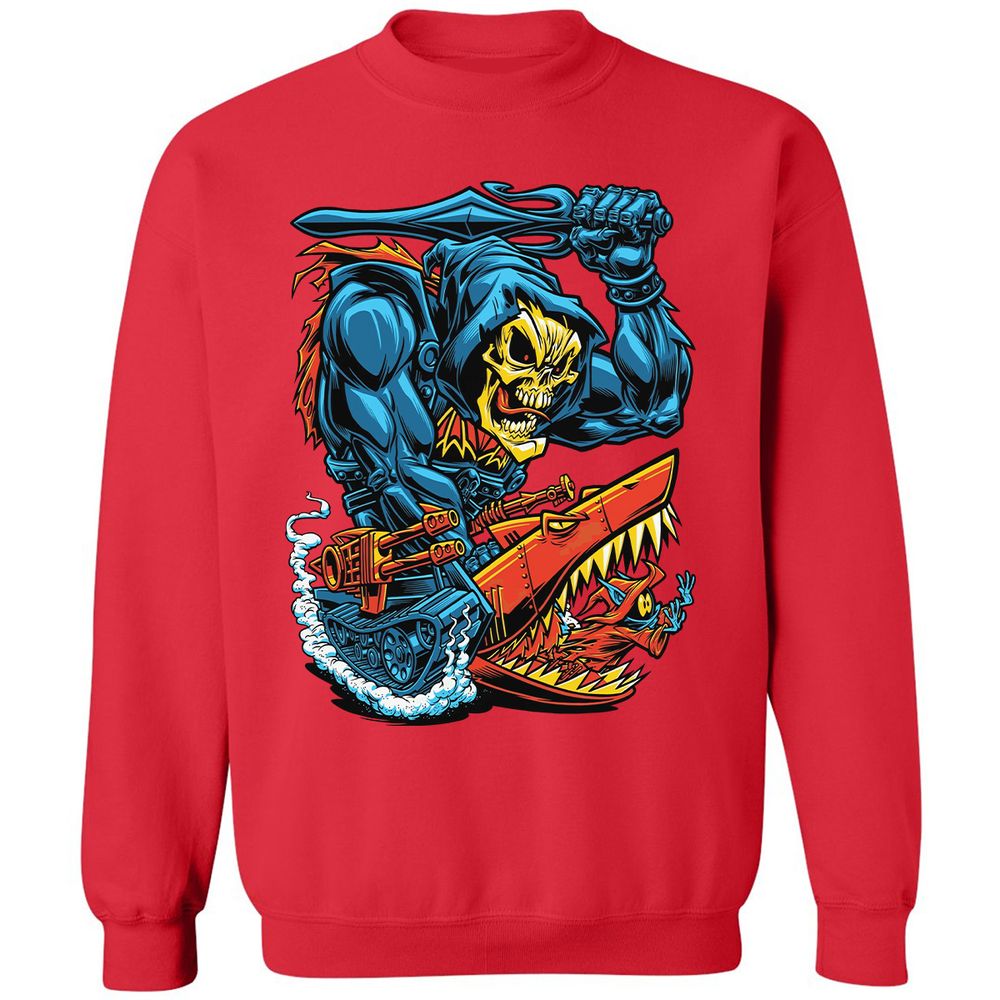 Classic Unisex Sweatshirt - 5KAV7NEE - Red - 5