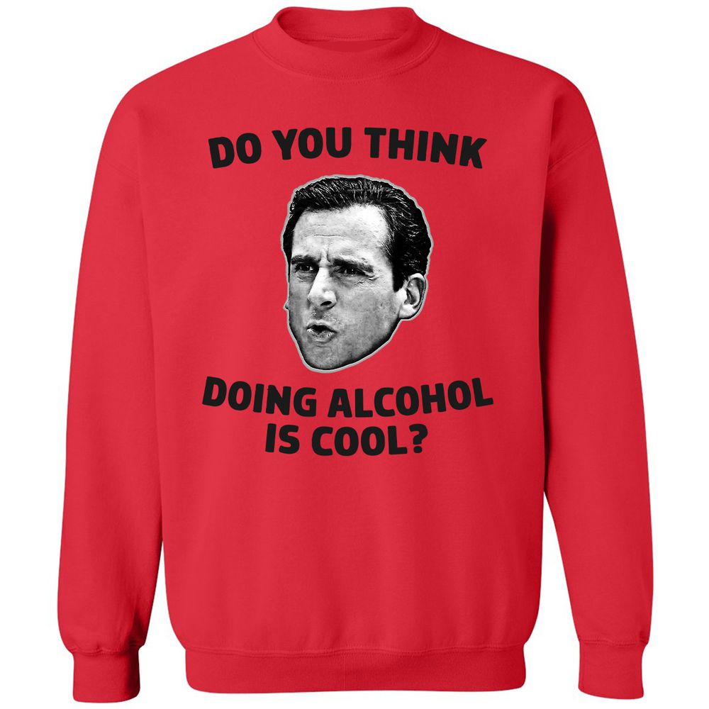 Classic Unisex Sweatshirt - JDEQAN5H - Red - 5