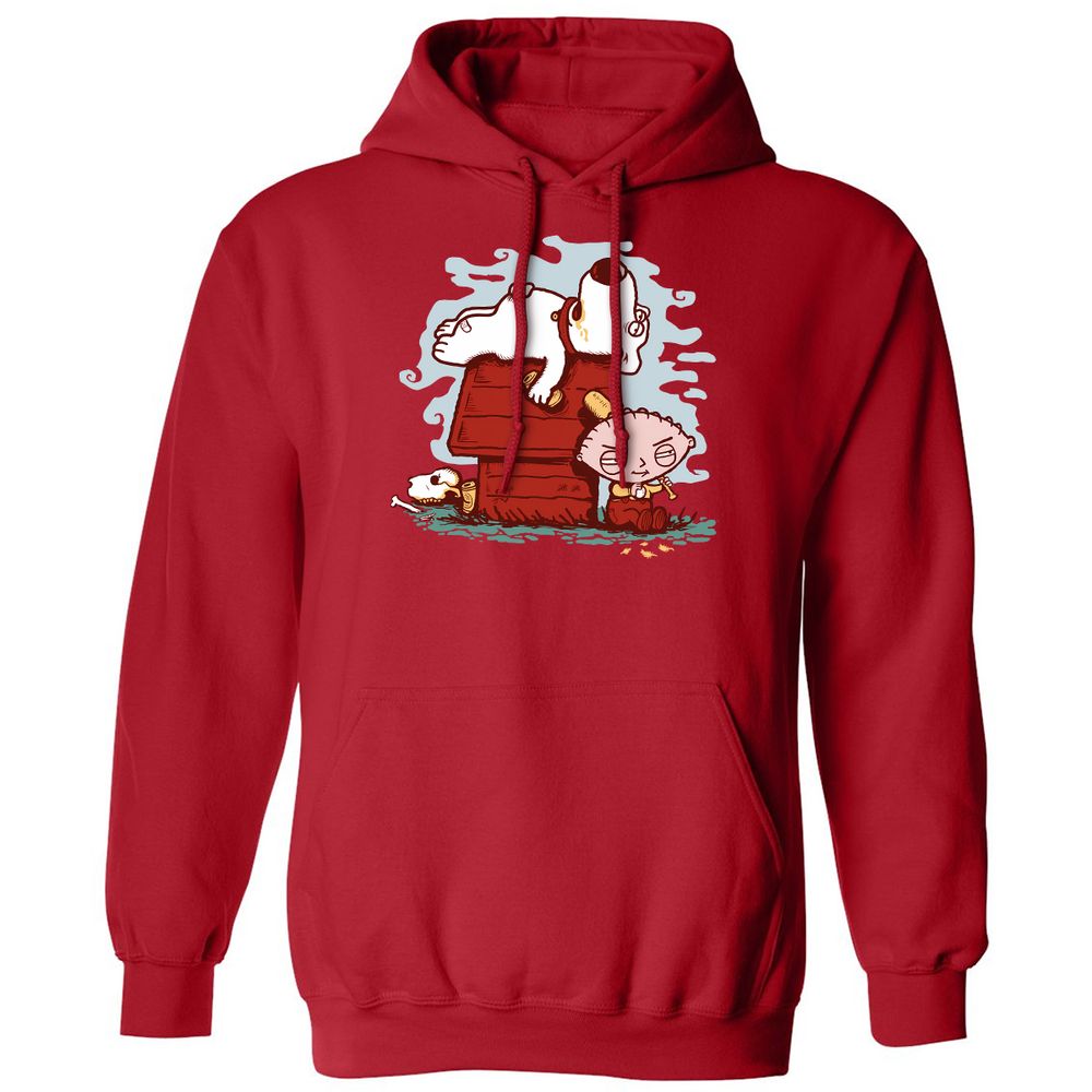 Classic Unisex Hoodie - NUXF3FZN - Red - 5