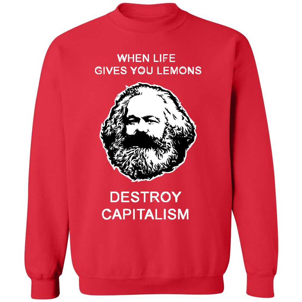 Classic Unisex Sweatshirt - AJ7YAK8T - Red - 5
