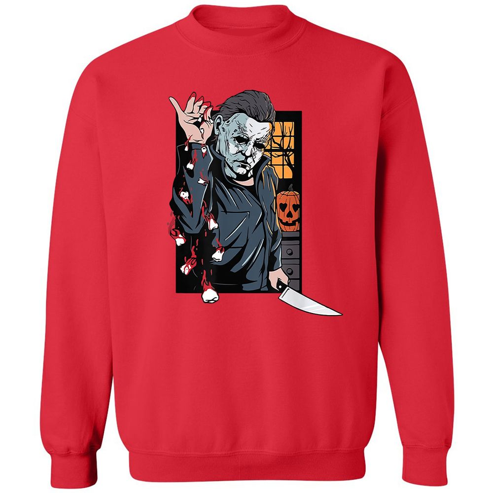 Classic Unisex Sweatshirt - C1LPBXFZ - Red - 5