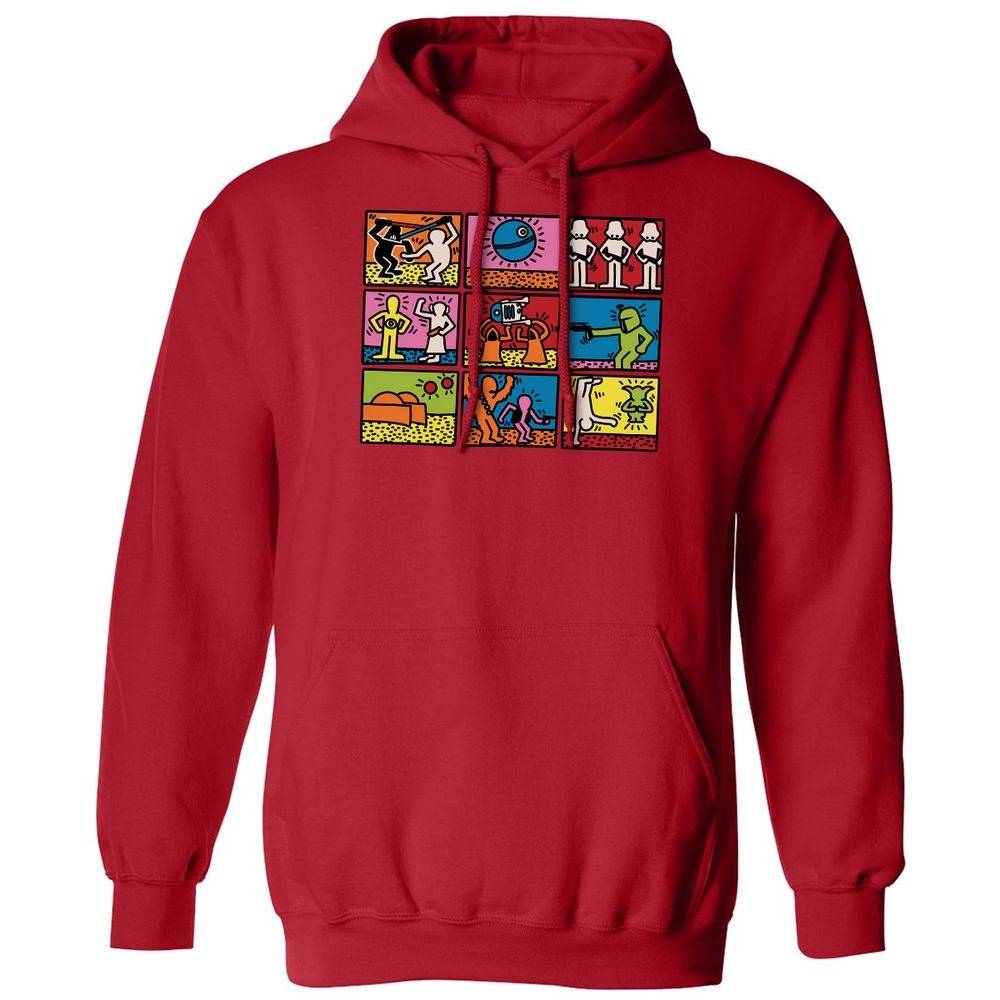 Classic Unisex Hoodie - 8H8FSJXT - Red - 5