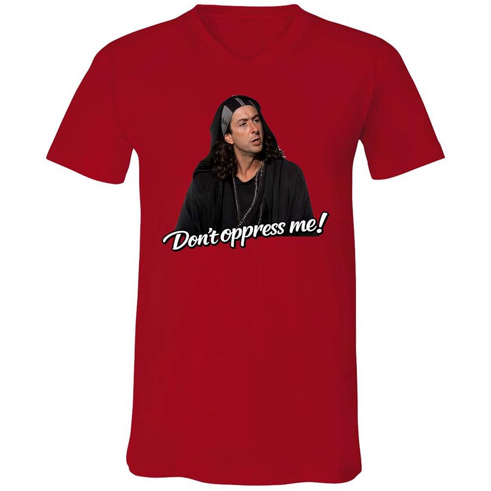 Unisex V-Neck T-Shirt - 6DBA2CCF - Red - 5