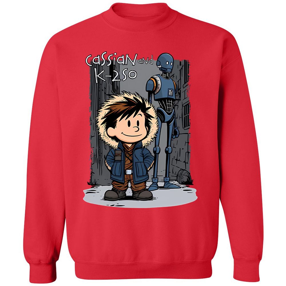 Classic Unisex Sweatshirt - VFL1D2ZN - Red - 5