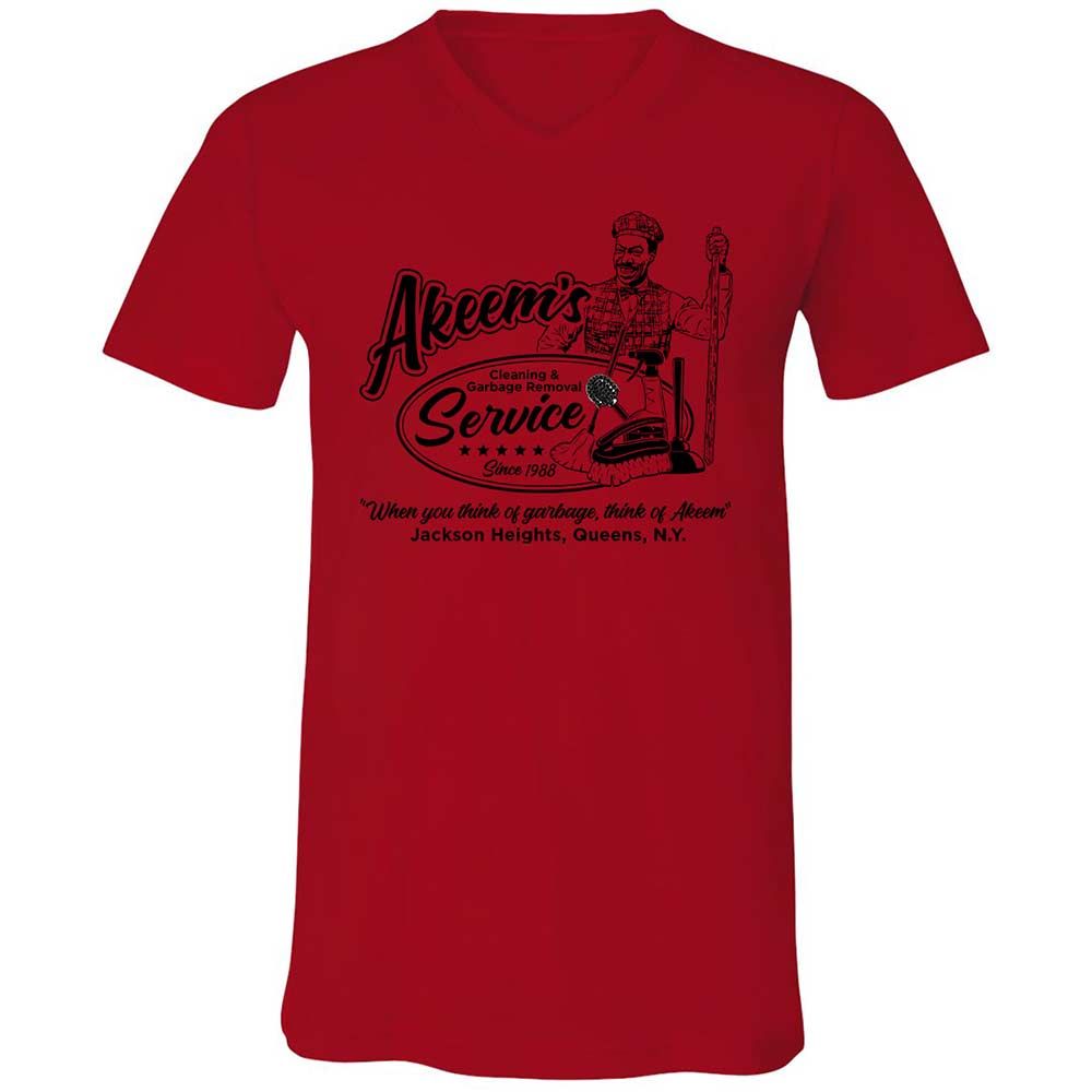 Unisex V-Neck T-Shirt - Q2JNT3ZA - Red - 5