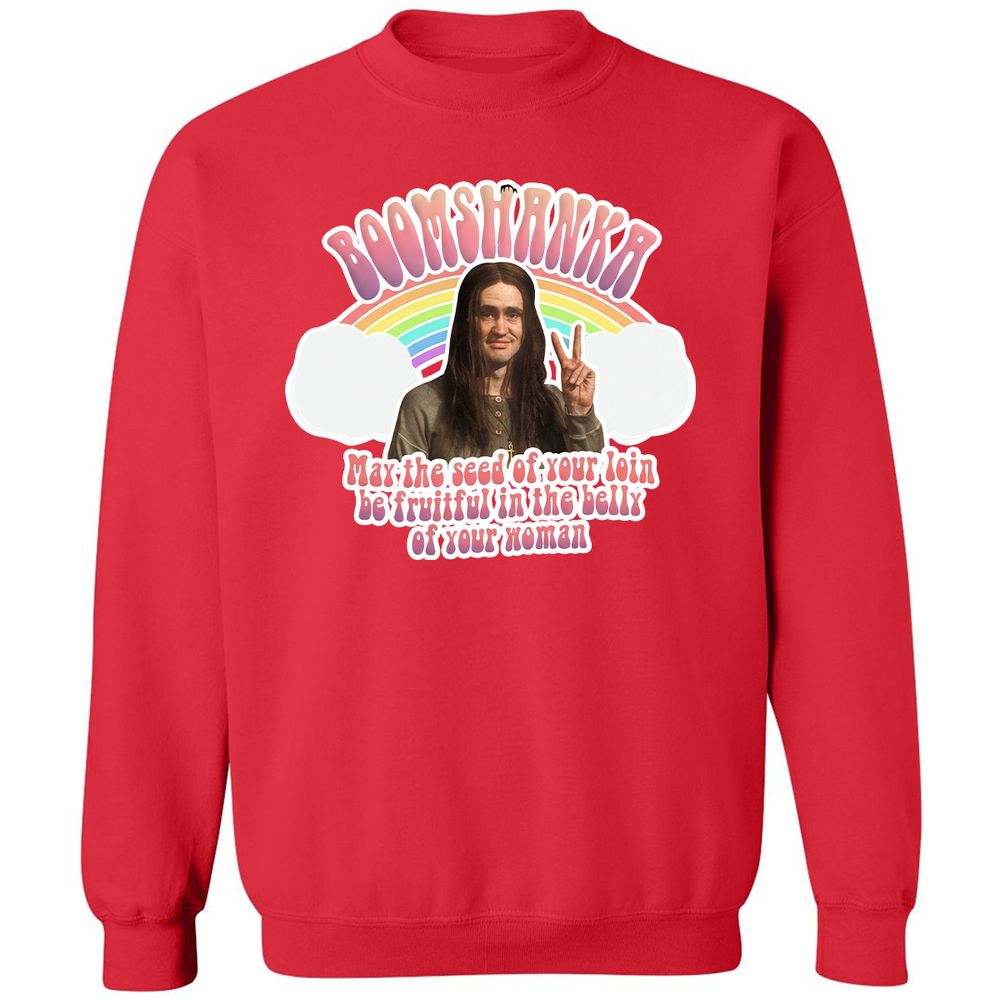 Classic Unisex Sweatshirt - 8JGBQ844 - Red - 5
